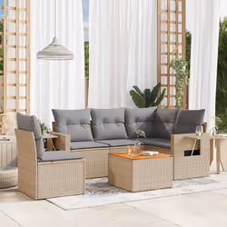 VidaXL 3224568 banc de jardin Rotin, Acier, Bois d'acacia