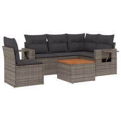 VidaXL 3224569, Gris foncé, Rotin, Acier, Bois d'acacia, 110 kg, Adultes et enfants, 550 mm, 550 mm