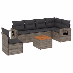 VidaXL 3224576, Gris foncé, Rotin, Acier, Bois d'acacia, 110 kg, Adultes et enfants, 550 mm, 550 mm