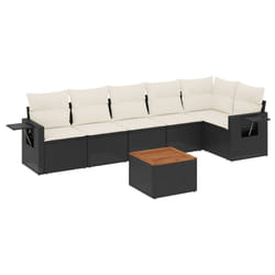 VidaXL 3224579 banc de jardin Rotin, Acier, Bois d'acacia