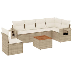 VidaXL 3224581 banc de jardin Rotin, Acier, Bois d'acacia