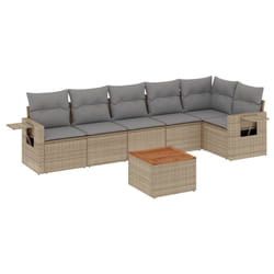VidaXL 3224582 banc de jardin Rotin, Acier, Bois d'acacia