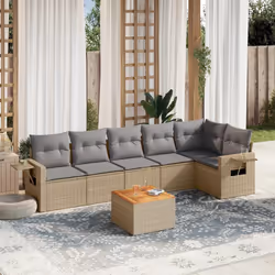 VidaXL 3224582 banc de jardin Rotin, Acier, Bois d'acacia