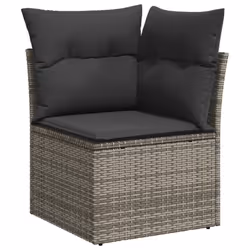 VidaXL 3224583 banc de jardin Rotin, Acier, Bois d'acacia - Vue supplémentaire 6