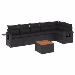 VidaXL 3224585, Noir, Rotin, Acier, Bois d'acacia, 110 kg, Adultes et enfants, 550 mm, 550 mm