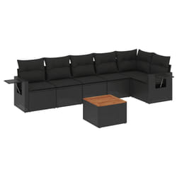 VidaXL 3224585 banc de jardin Rotin, Acier, Bois d'acacia