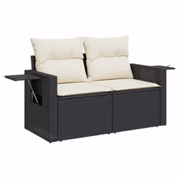 VidaXL 3224586 banc de jardin Rotin, Acier, Bois d'acacia - Vue supplémentaire 5