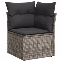VidaXL 3224590 banc de jardin Rotin, Acier, Bois d'acacia - Vue supplémentaire 4