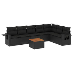 VidaXL 3224592 banc de jardin Rotin, Acier, Bois d'acacia