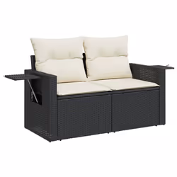 VidaXL 3224593 banc de jardin Rotin, Acier, Bois d'acacia - Vue supplémentaire 6