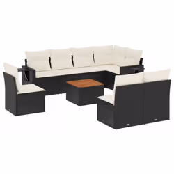 VidaXL 3224600, Crème, Rotin, Acier, Bois d'acacia, 110 kg, Adultes et enfants, 550 mm, 550 mm