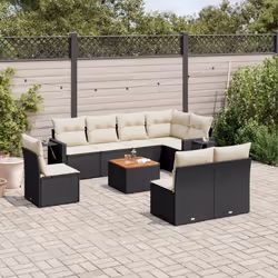 VidaXL 3224600 banc de jardin Rotin, Acier, Bois d'acacia