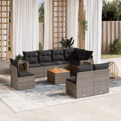 VidaXL 3224604 banc de jardin Rotin, Acier, Bois d'acacia