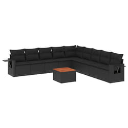 VidaXL 3224606 banc de jardin Rotin, Acier, Bois d'acacia