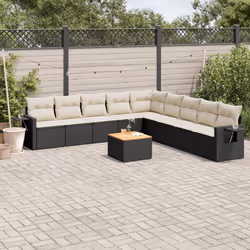 VidaXL 3224607 banc de jardin Rotin, Acier, Bois d'acacia