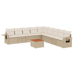 VidaXL 3224609 banc de jardin Rotin, Acier, Bois d'acacia