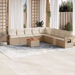 VidaXL 3224609 banc de jardin Rotin, Acier, Bois d'acacia