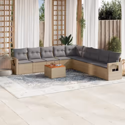 VidaXL 3224610 banc de jardin Rotin, Acier, Bois d'acacia