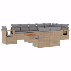 VidaXL 3224617, Gris clair, Rotin, Acier, Bois d'acacia, 110 kg, Adultes et enfants, 550 mm, 550 mm