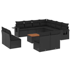 VidaXL 3224620 banc de jardin Rotin, Acier, Bois d'acacia