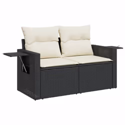VidaXL 3224621 banc de jardin Rotin, Acier, Bois d'acacia - Vue supplémentaire 5