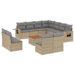VidaXL 3224624 banc de jardin Rotin, Acier, Bois d'acacia
