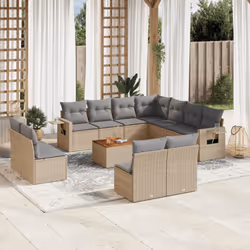 VidaXL 3224624 banc de jardin Rotin, Acier, Bois d'acacia