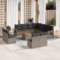VidaXL 3224625 banc de jardin Rotin, Acier, Bois d'acacia