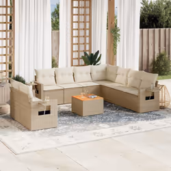 VidaXL 3224630 banc de jardin Rotin, Acier, Bois d'acacia