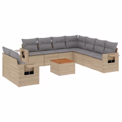 VidaXL 3224631, Gris clair, Rotin, Acier, Bois d'acacia, 110 kg, Adultes et enfants, 550 mm, 550 mm
