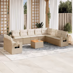 VidaXL 3224637 banc de jardin Rotin, Acier, Bois d'acacia