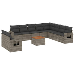 VidaXL 3224639 banc de jardin Rotin, Acier, Bois d'acacia