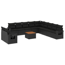 VidaXL 3224641 banc de jardin Rotin, Acier, Bois d'acacia
