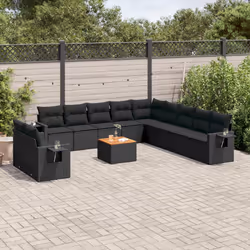 VidaXL 3224641 banc de jardin Rotin, Acier, Bois d'acacia