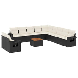 VidaXL 3224642 banc de jardin Rotin, Acier, Bois d'acacia