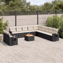 VidaXL 3224642 banc de jardin Rotin, Acier, Bois d'acacia