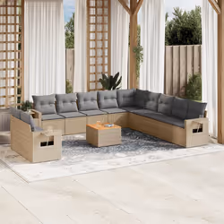 VidaXL 3224645 banc de jardin Rotin, Acier, Bois d'acacia