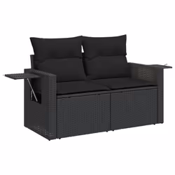 VidaXL 3224648 banc de jardin Rotin, Acier, Bois d'acacia - Vue supplémentaire 6