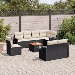 VidaXL 3224649 banc de jardin Rotin, Acier, Bois d'acacia