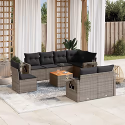VidaXL 3224660 banc de jardin Rotin, Acier, Bois d'acacia