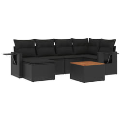 VidaXL 3224662 banc de jardin Rotin, Acier, Bois d'acacia