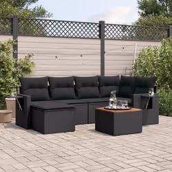 VidaXL 3224662 banc de jardin Rotin, Acier, Bois d'acacia
