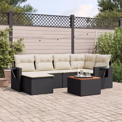 VidaXL 3224663 banc de jardin Rotin, Acier, Bois d'acacia