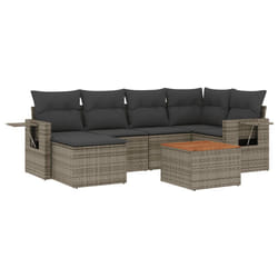 VidaXL 3224667 banc de jardin Rotin, Acier, Bois d'acacia