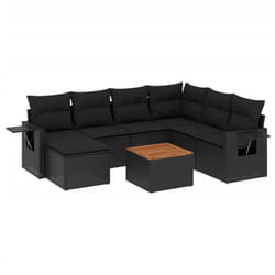 VidaXL 3224669 banc de jardin Rotin, Acier, Bois d'acacia