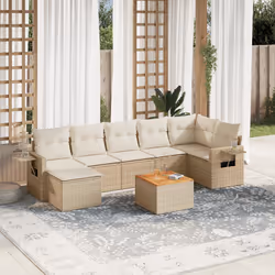 VidaXL 3224672 banc de jardin Rotin, Acier, Bois d'acacia