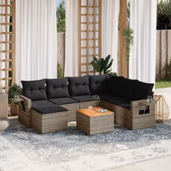 VidaXL 3224674 banc de jardin Rotin, Acier, Bois d'acacia