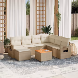 VidaXL 3224679 banc de jardin Rotin, Acier, Bois d'acacia