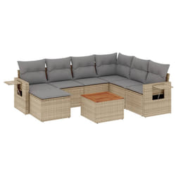 VidaXL 3224680 banc de jardin Rotin, Acier, Bois d'acacia