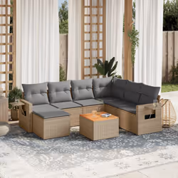 VidaXL 3224680 banc de jardin Rotin, Acier, Bois d'acacia
